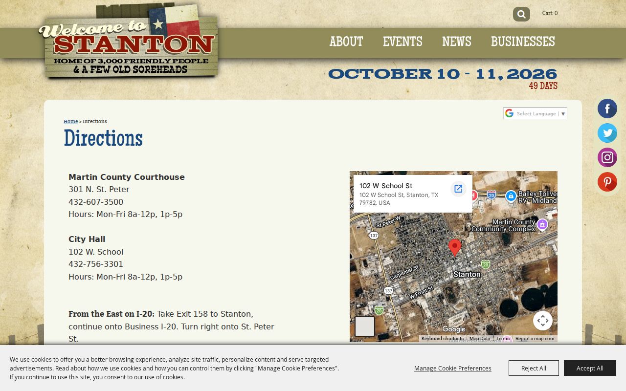 Stanton court docket city and courthouse location source